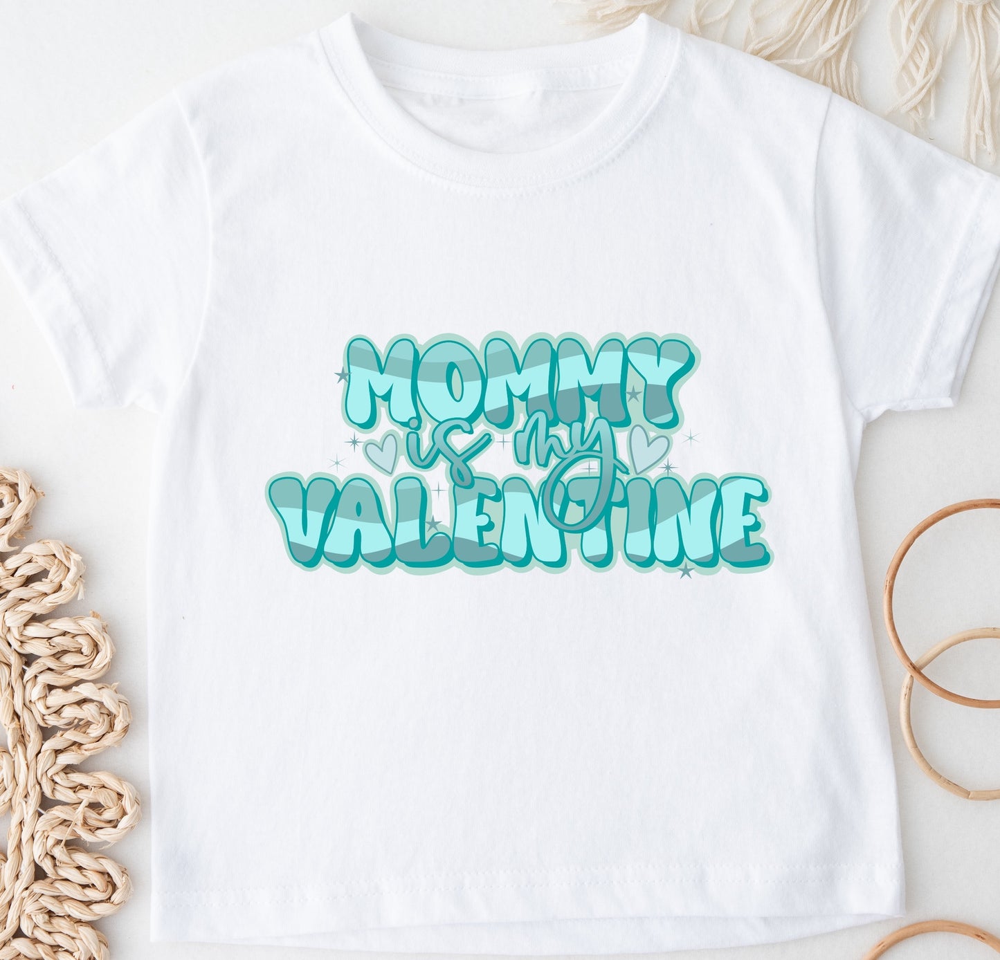 DRAFT YOUTH Blue Mommy is my Valentine DTF Transfer