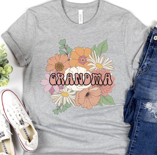 Floral Grandma DTF Transfer