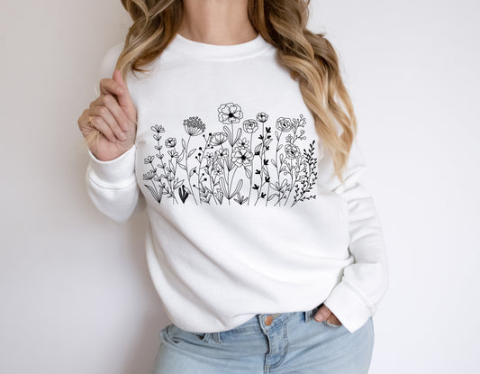 Wildflowers Screen Print Transfer