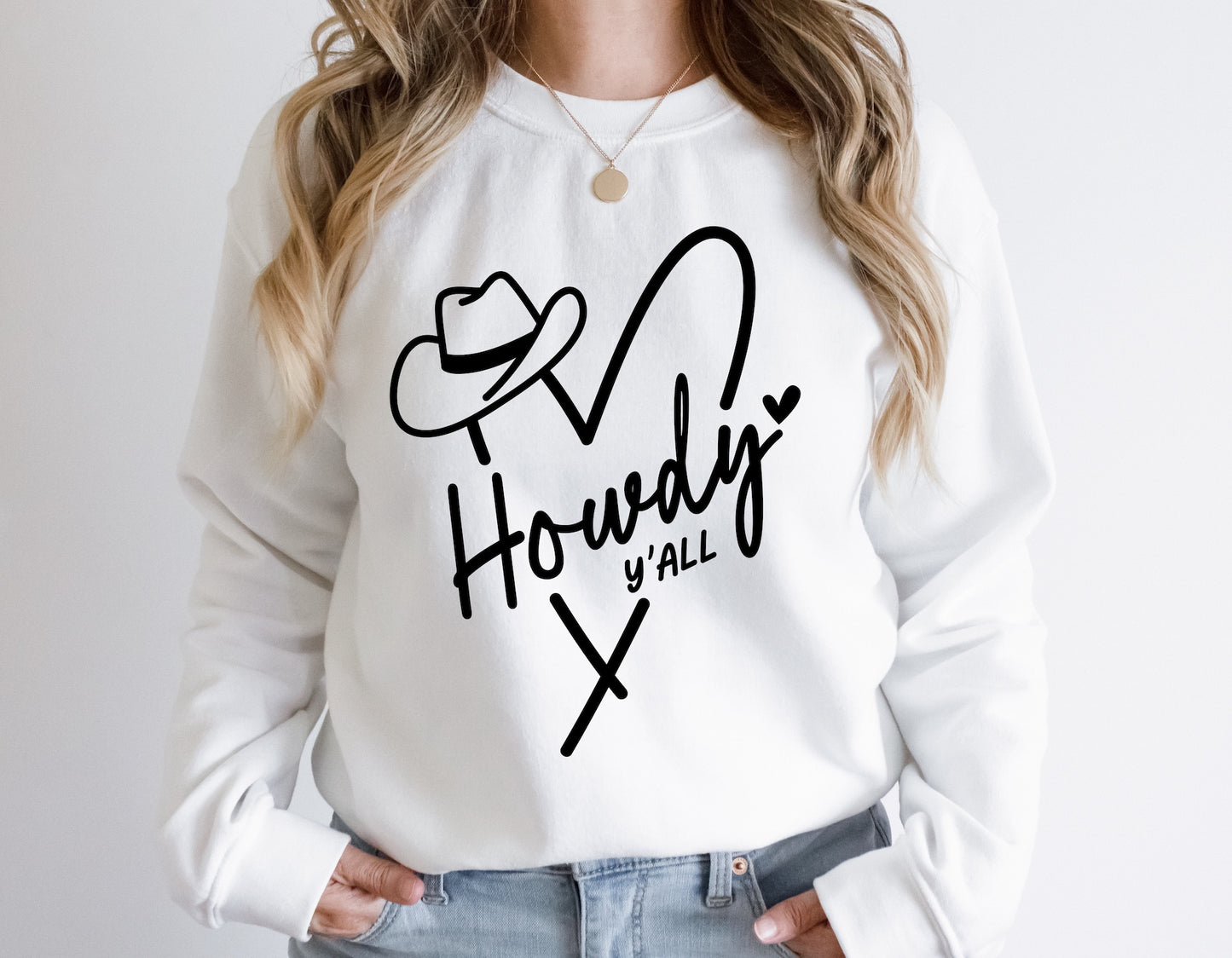 Howdy Heart Screen Print Transfer