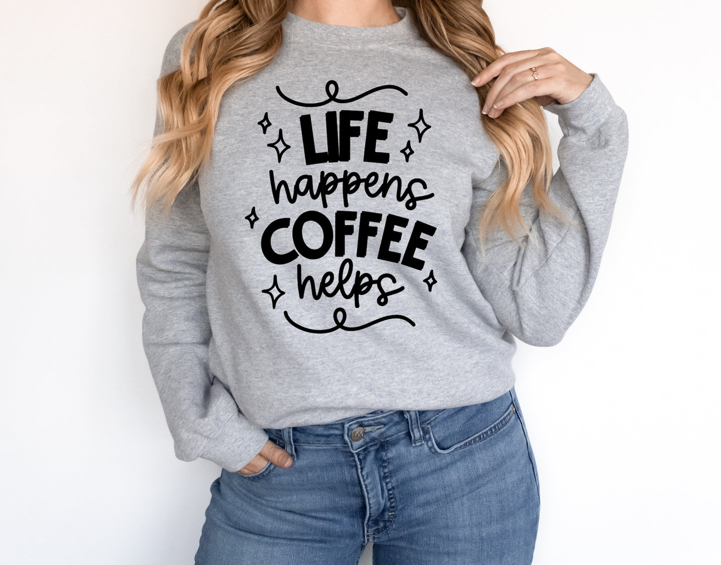 Life Happens Screen Print Transfer