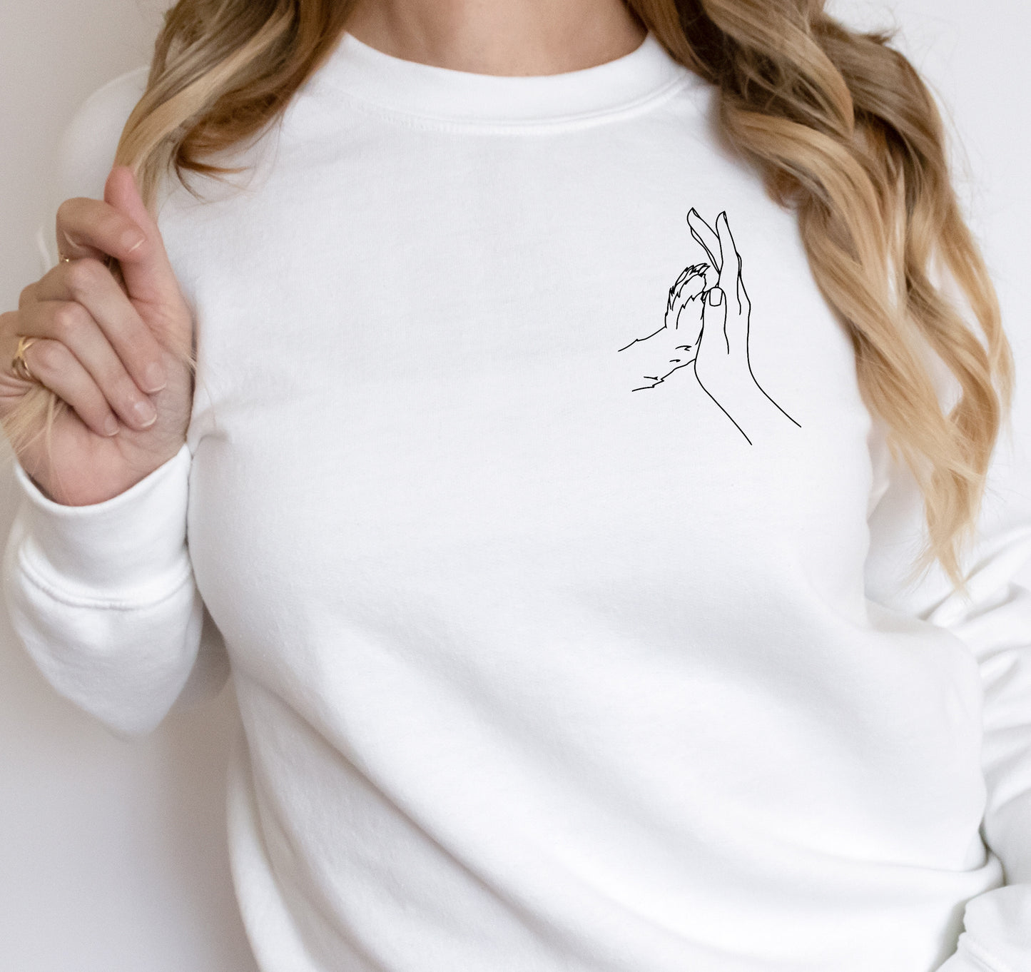 Dog Paw Human And DTF Pocket Transfer