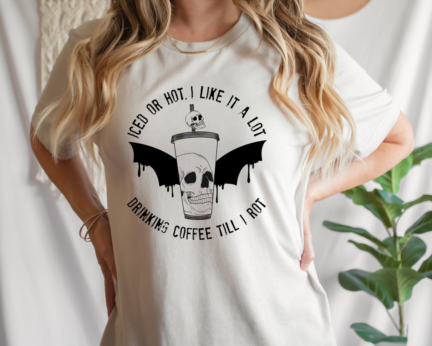 Drinking Coffee Till I Rot Screen Print Transfer