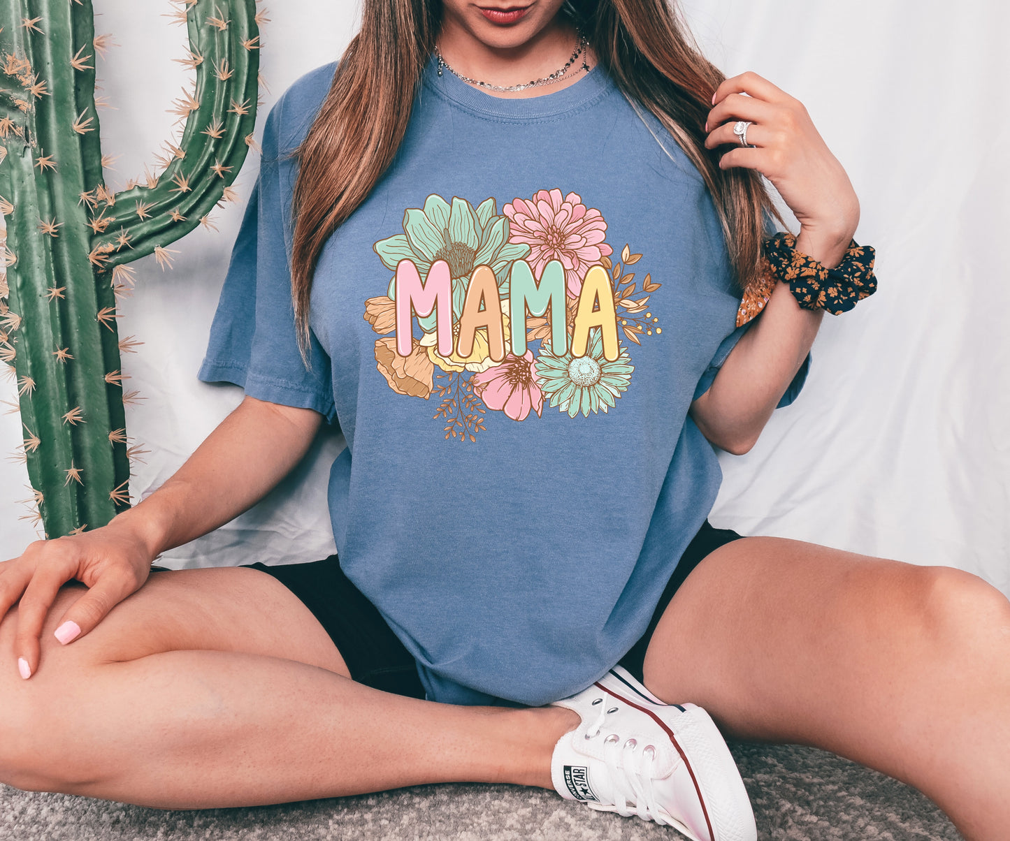 Pastel Floral MAMA DTF Transfer