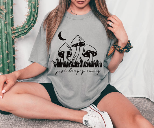 Just Keep Growing Screen Print Transfer