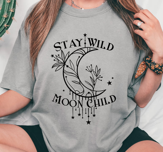Stay Wild Moon Child Screen Print Transfer