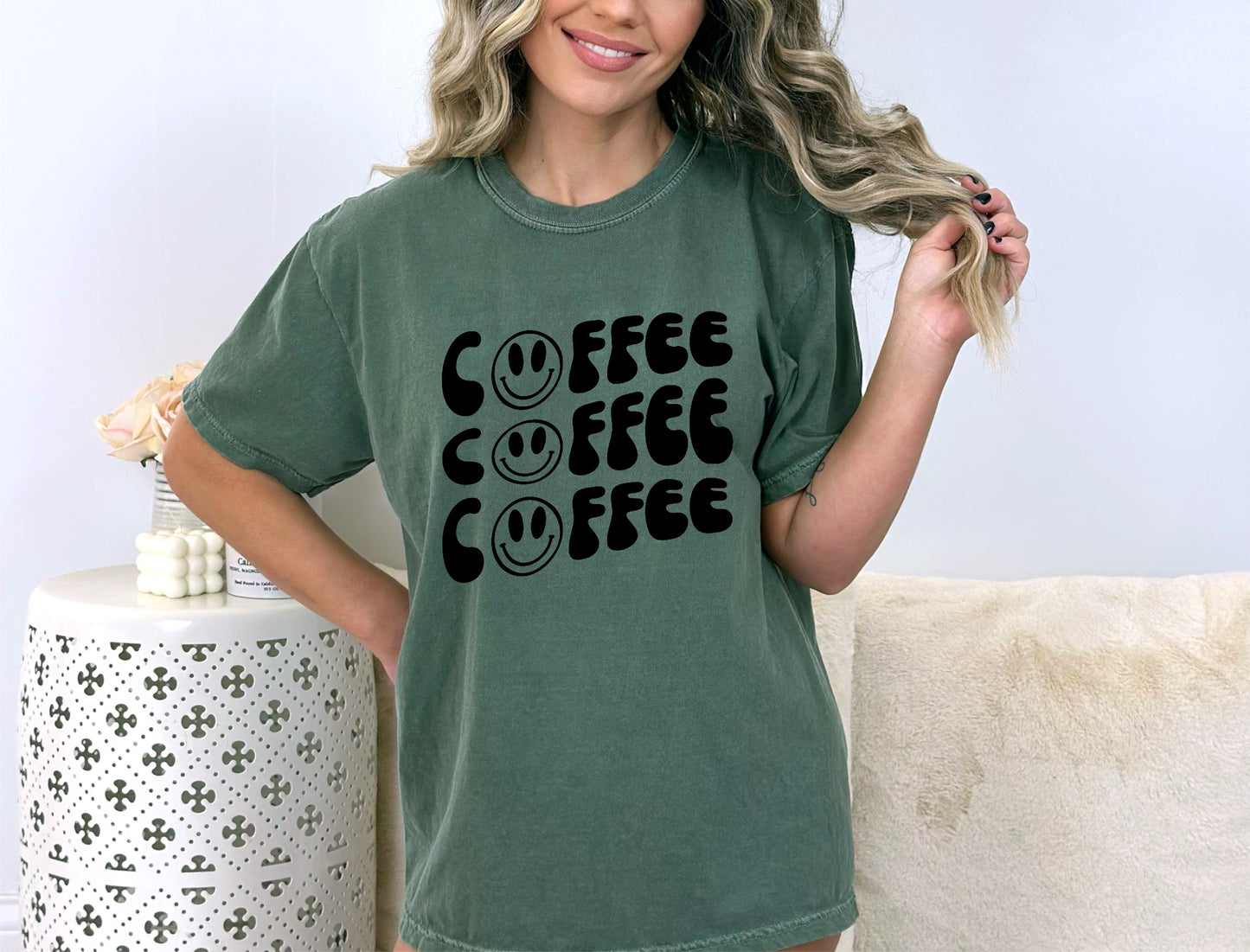 Retro Coffee Screen Print Transfer