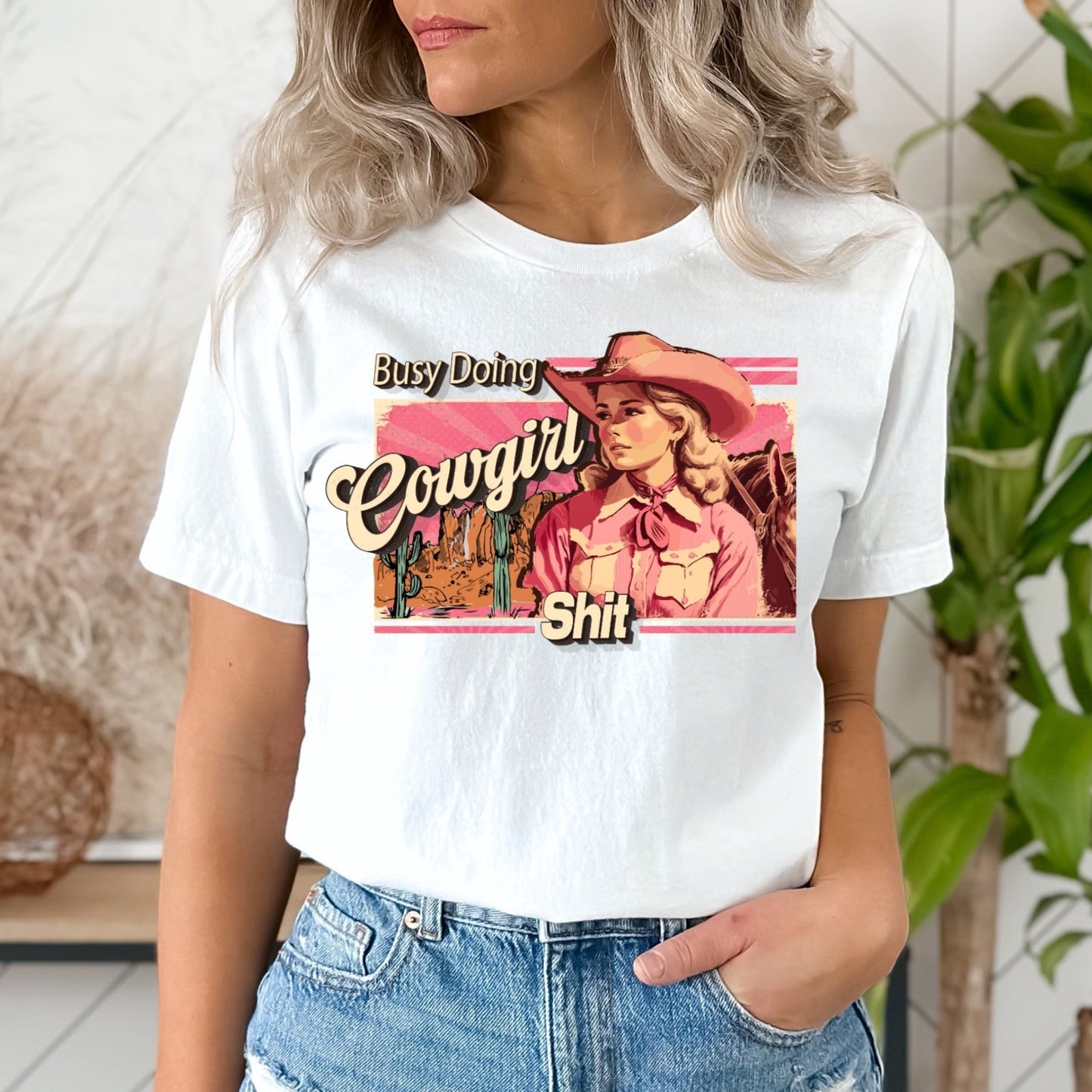 Busy Doing Cowgirl Things DTF
