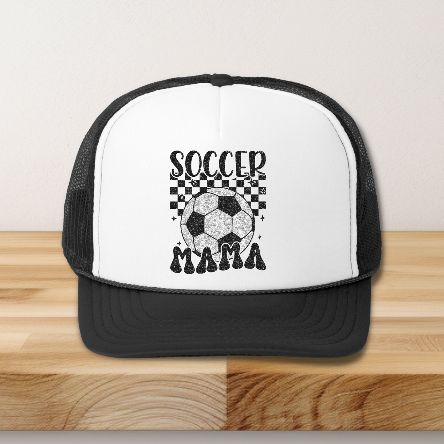 Glitter Soccer Mama Hat Transfers DTF