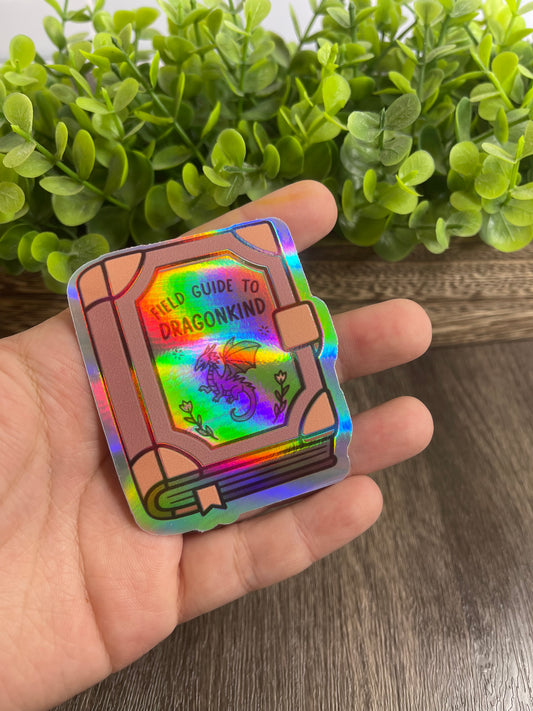 Field Guide To Dragonkind Holographic Vinyl Sticker