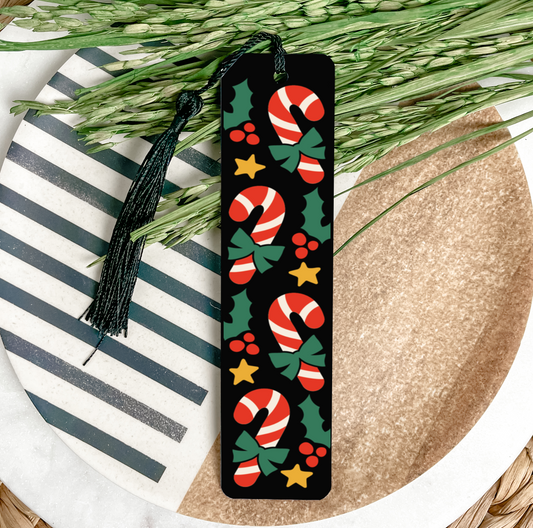 Candycane Bookmark UV DTF Transfer
