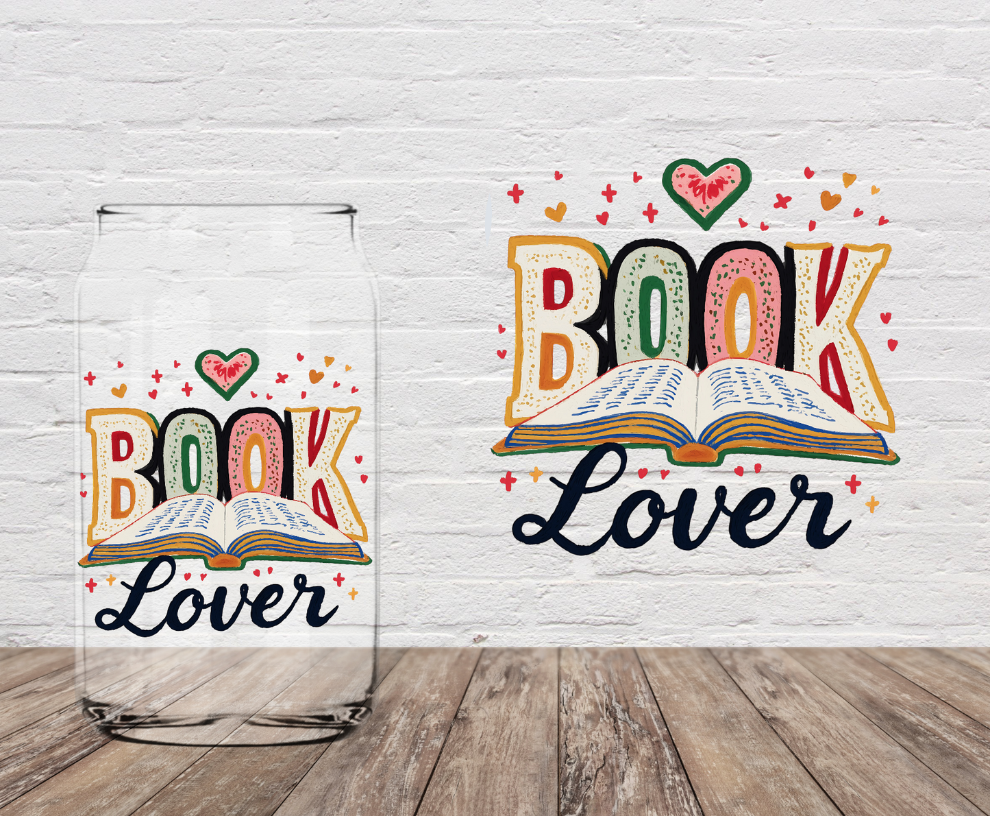 Book Lover Dotted 4" UV DTF