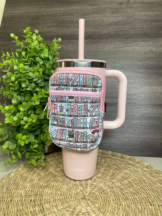 Book Stack Tumbler Bag