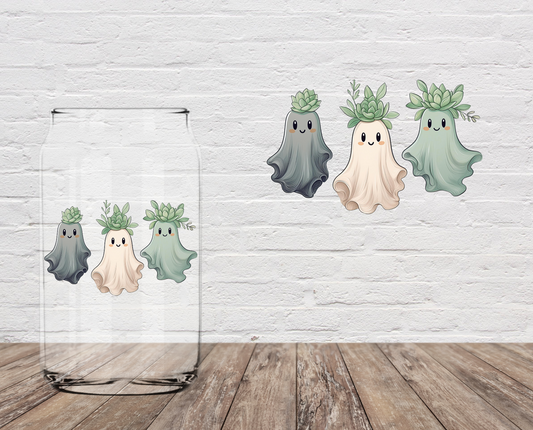 Succulent Ghosts 4" UV DTF