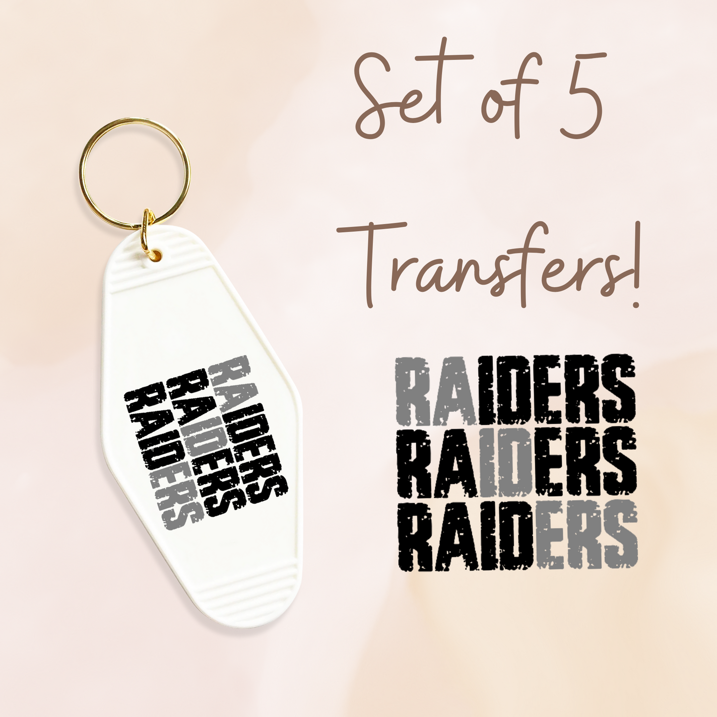 Raid Football MOTEL KEYCHAIN Transfer