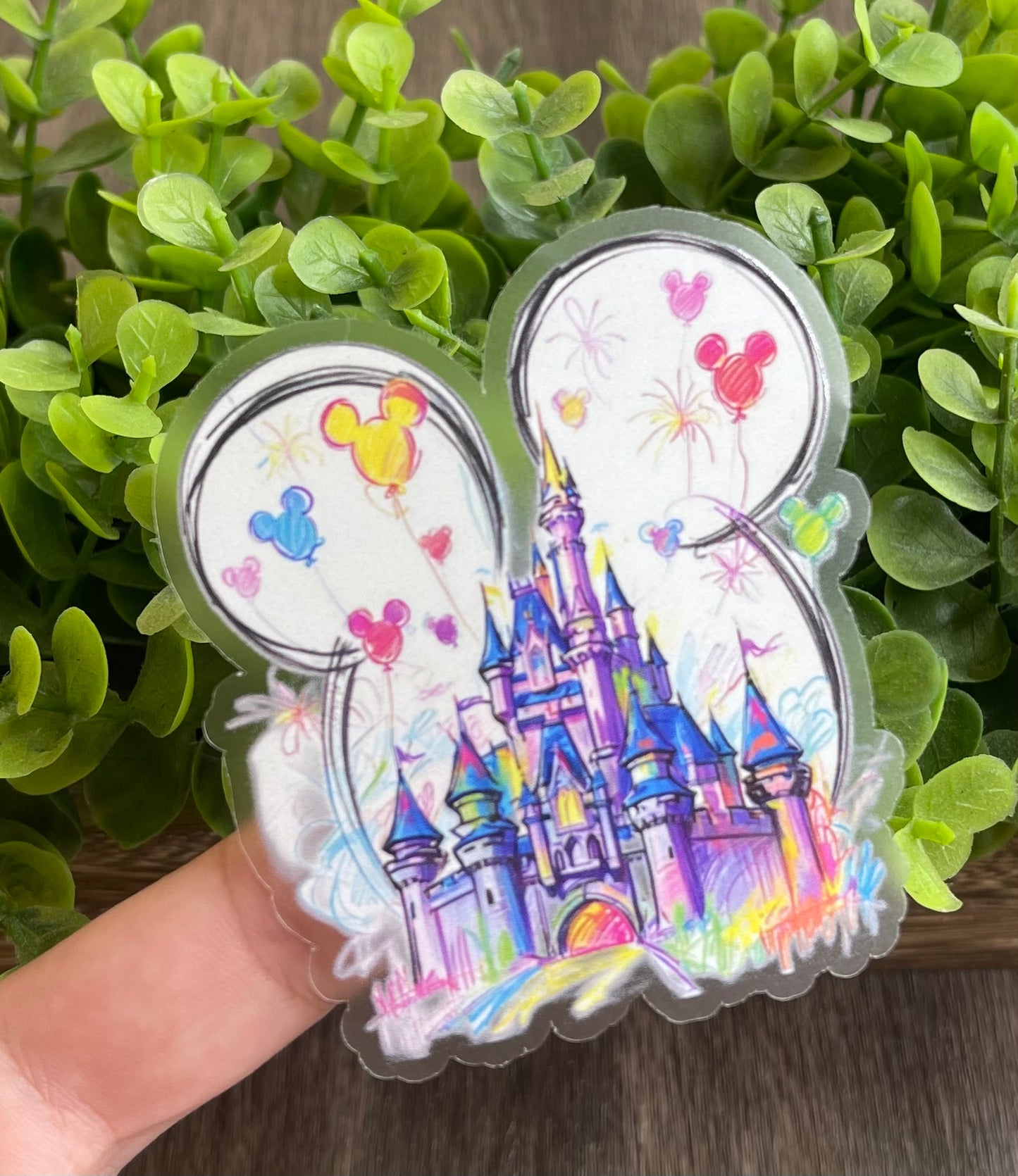 Magical Colorful Castle Vinyl Sticker