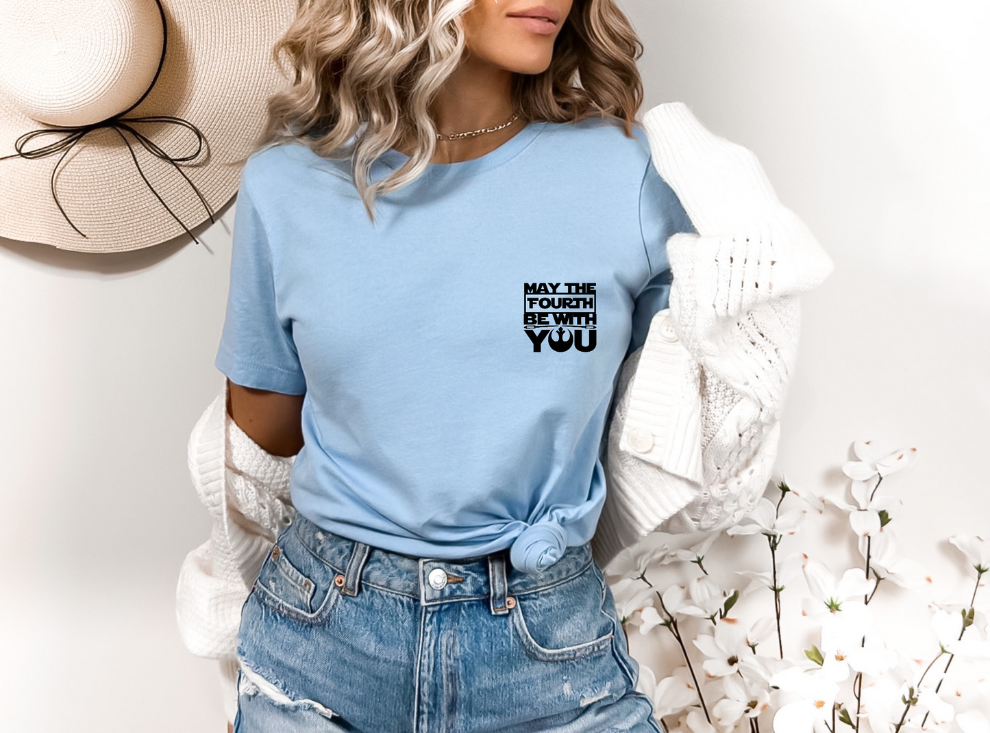 May The Fourth Be With You (BLACK) SINGLE COLOR DTF TRANSFER
