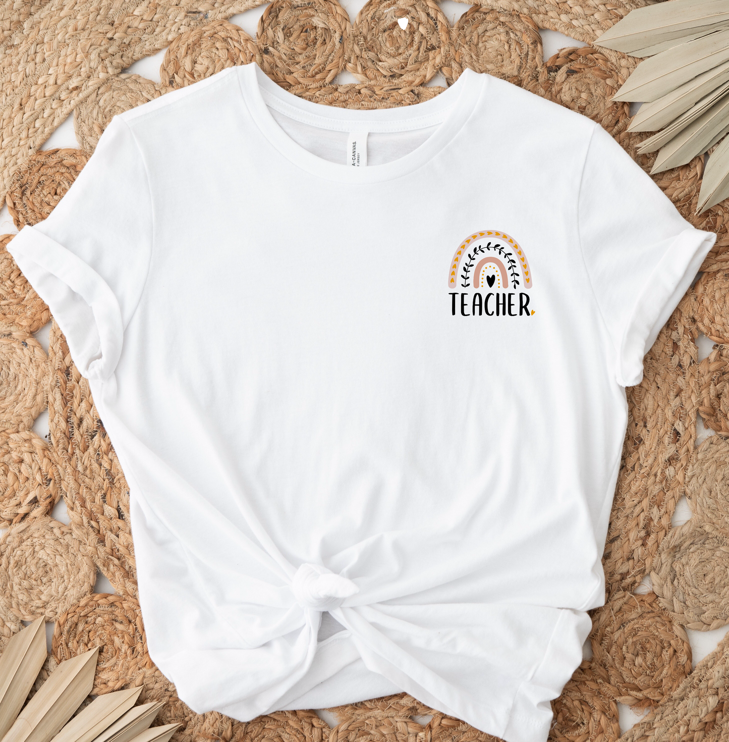 Teacher Tan Rainbow DTF TRANSFER