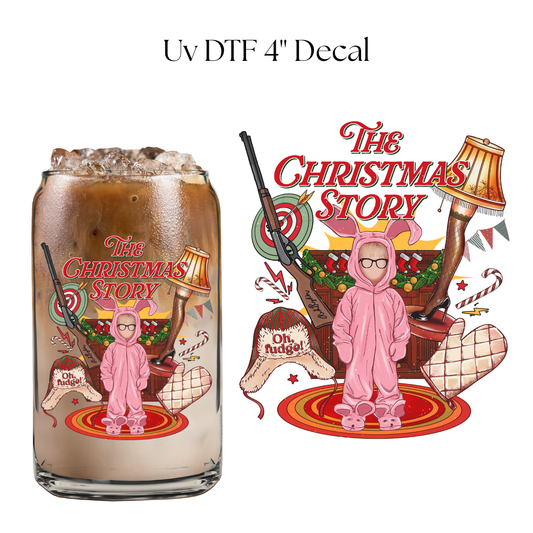 Holiday Story 4” UV DTF Decal
