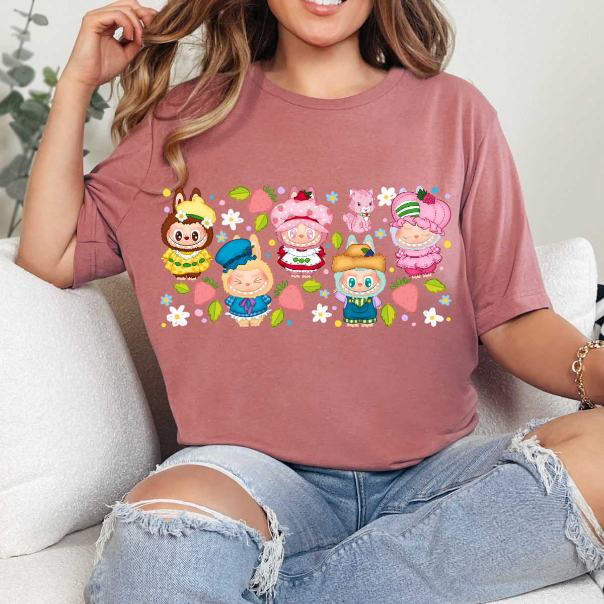 Strawberry Bubu Dtf Transfer