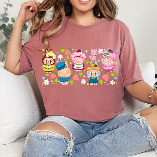 Strawberry Bubu Dtf Transfer