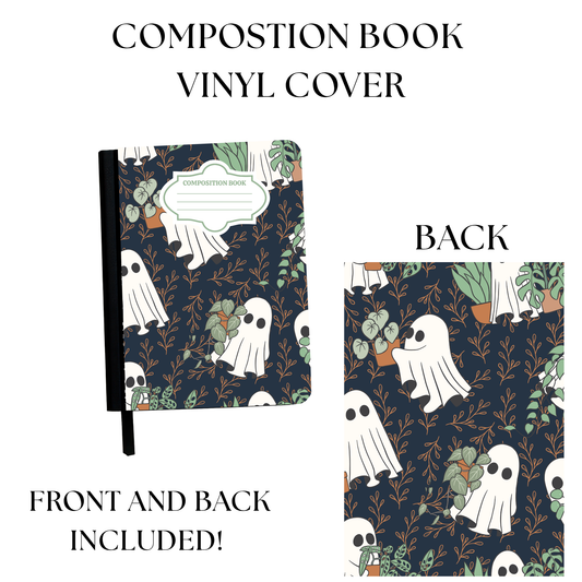 Ghost Plants Composition Book Sticker UV PRINTED