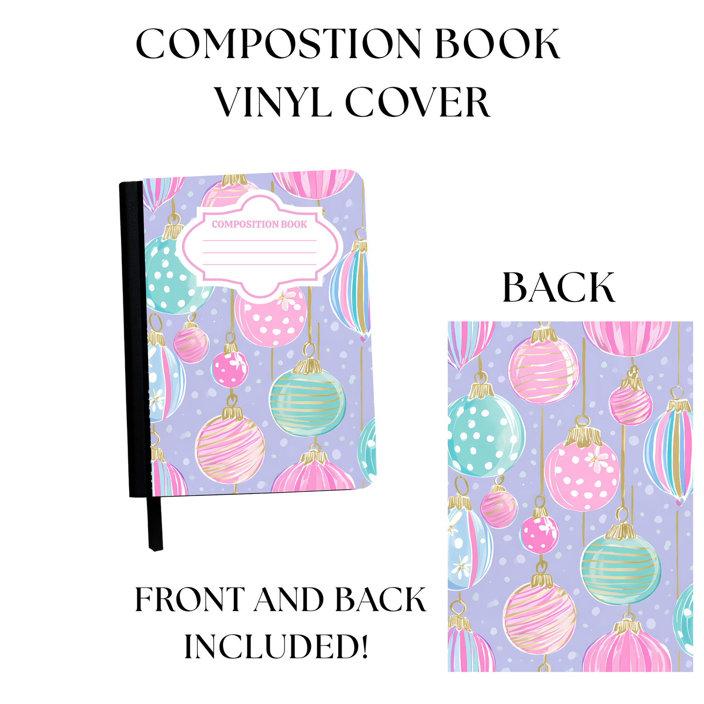Ornaments Composition Notebook Vinyl Cover