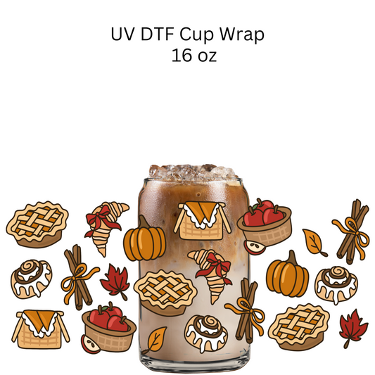 Fall Food UV DTF Wrap