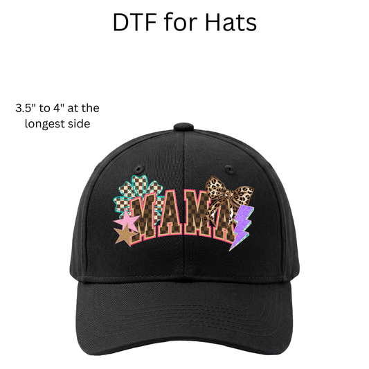 Checkers Mama Hat DTF Transfers