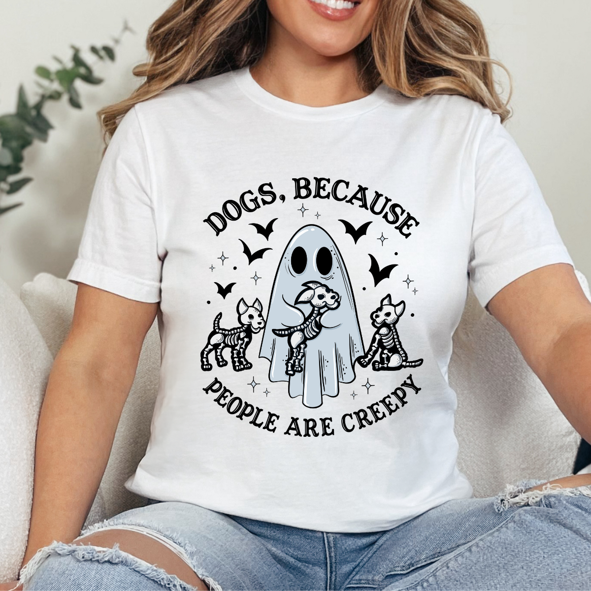 Dogs Because People are Creepy Dtf Transfer