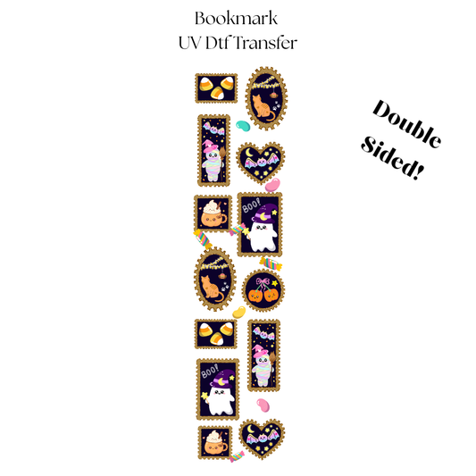 Halloween Things Frames UV DTF Bookmark Transfer