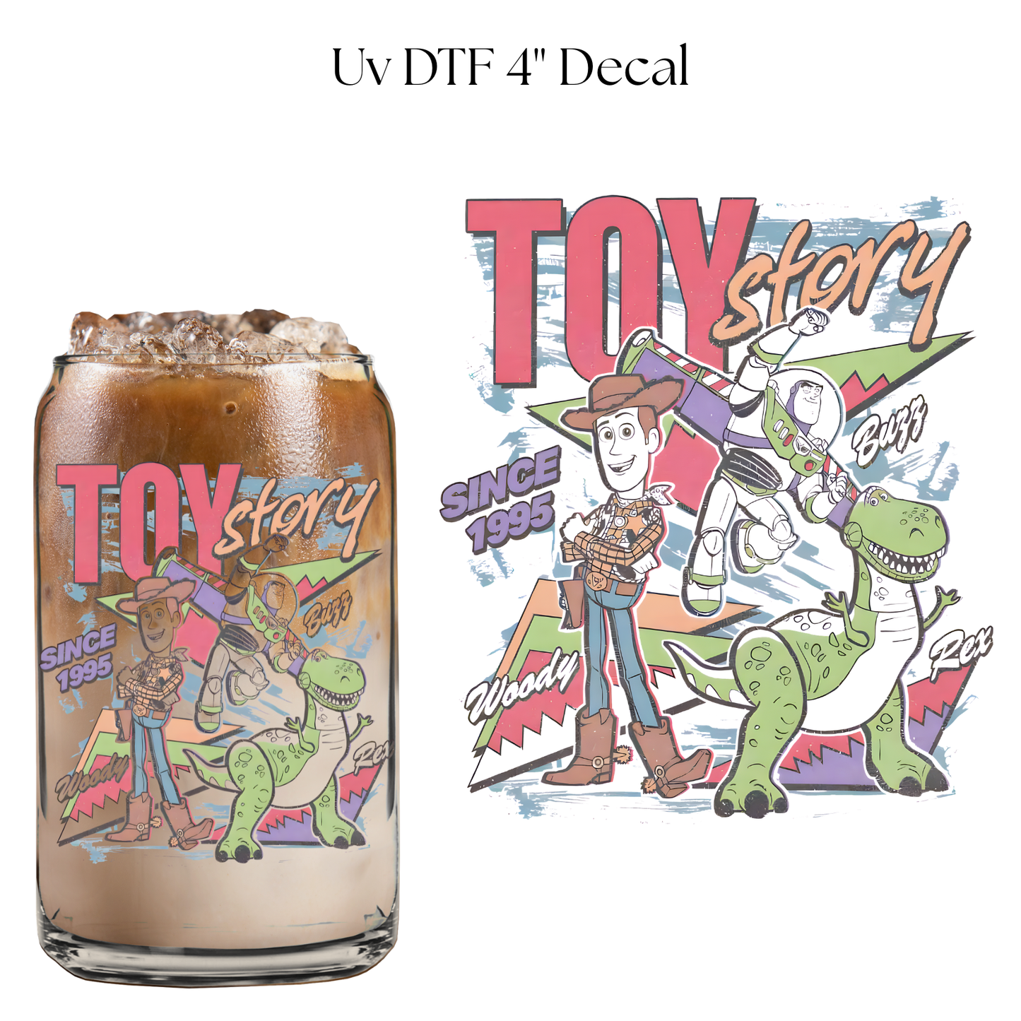 Story of Toys 4” UV DTF Cup Decal