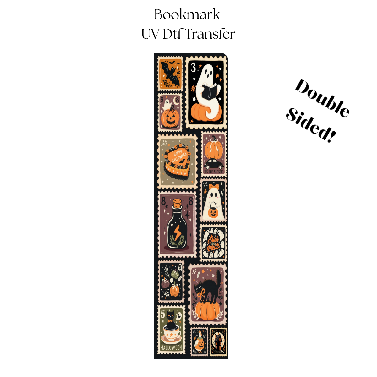 Happy Halloween Frames UV DTF Bookmark Transfer