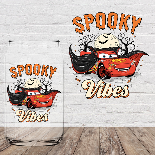 Spooky Vibes Car 4" UV DTF