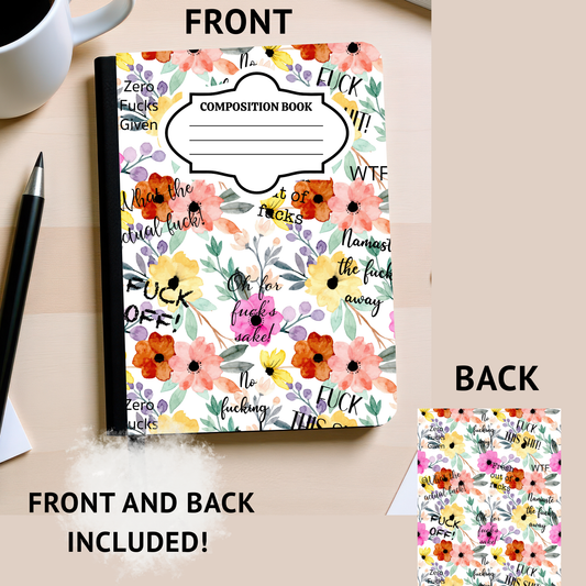Adult Language Composition Notebook Sticker