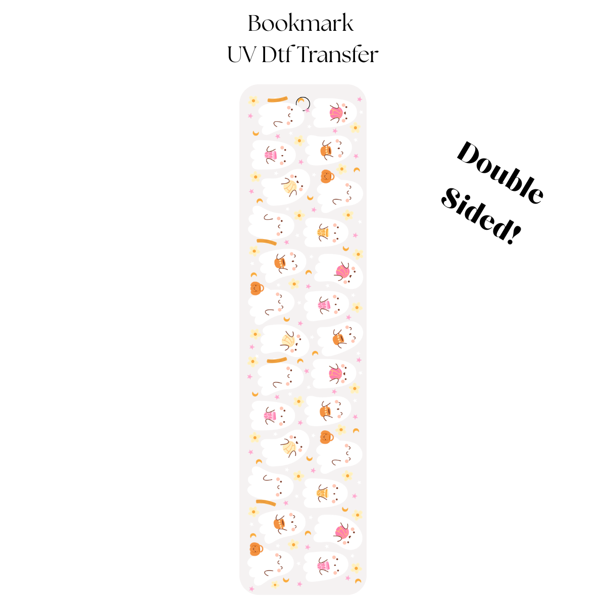 Ghosties and Pan UV DTF Bookmark Transfer
