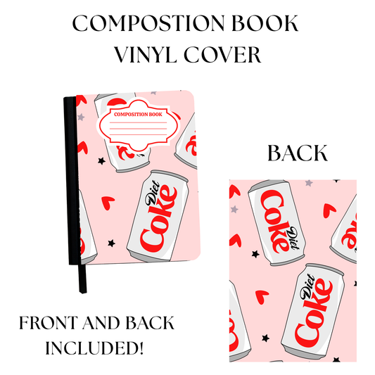 Diet Soda Composition Book Sticker UV PRINTED
