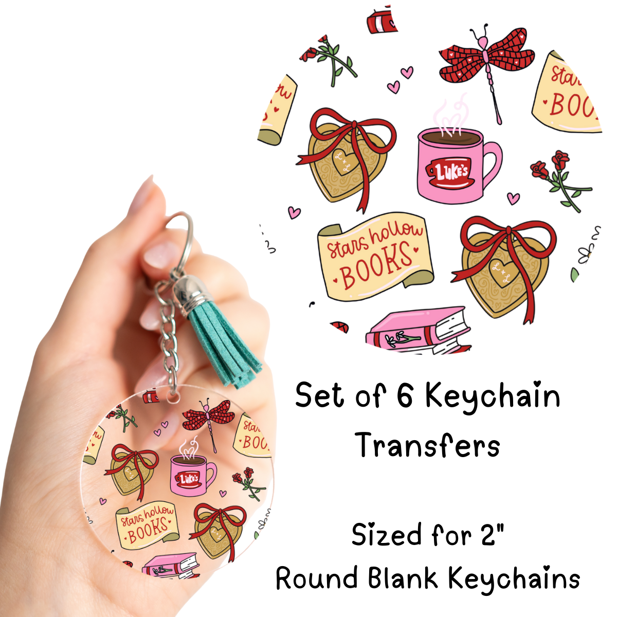 SH Books Round Keychain Transfer