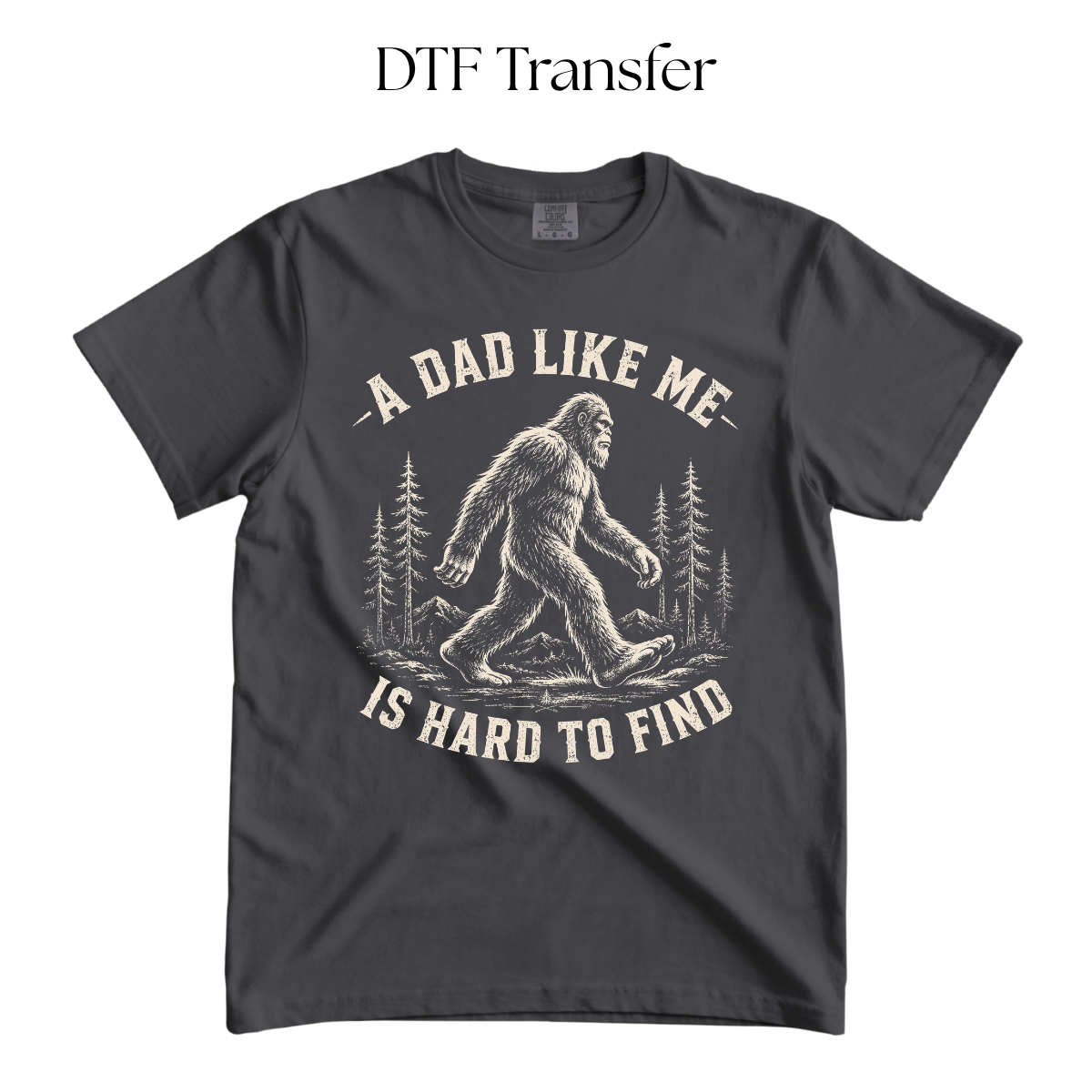 A Dad Like Me is Hard to Find Beige Single Color DTF Transfer