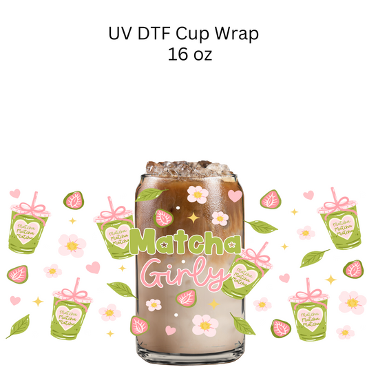 Matcha Girly UV DTF Wrap