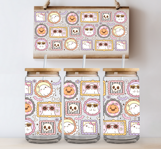 Cutsie Ghost Frames UV DTF Cup Wrap
