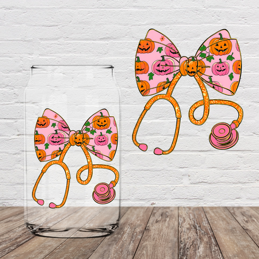 Pumpkin Stethoscope 4" UV DTF