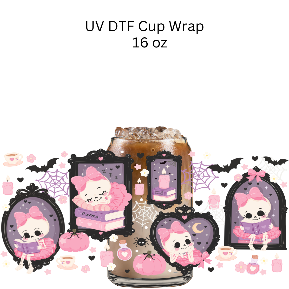 Books of Dreams UV DTF Cup Wrap