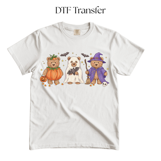 Halloween Teddy Bears DTF Transfer