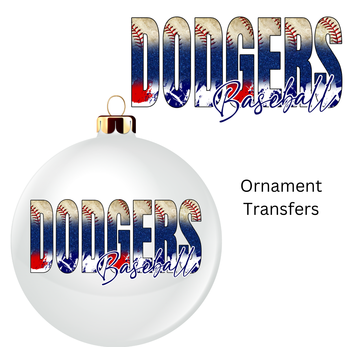 Dod Glitter Ornament UV DTF
