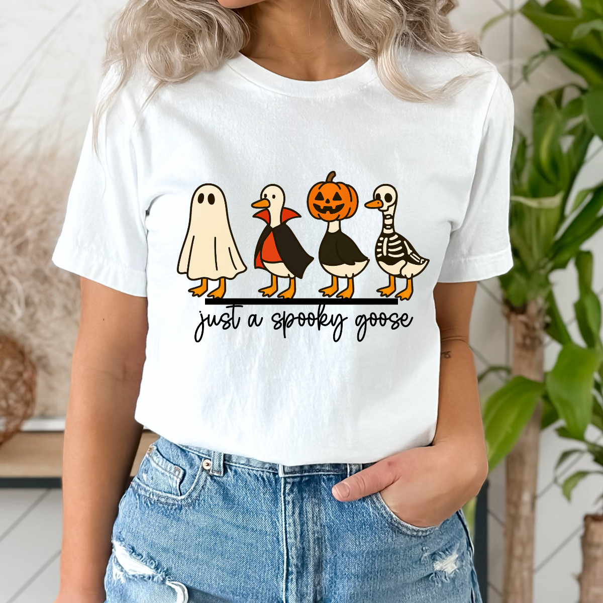 Just a Spooky Goose DTF TRANSFER