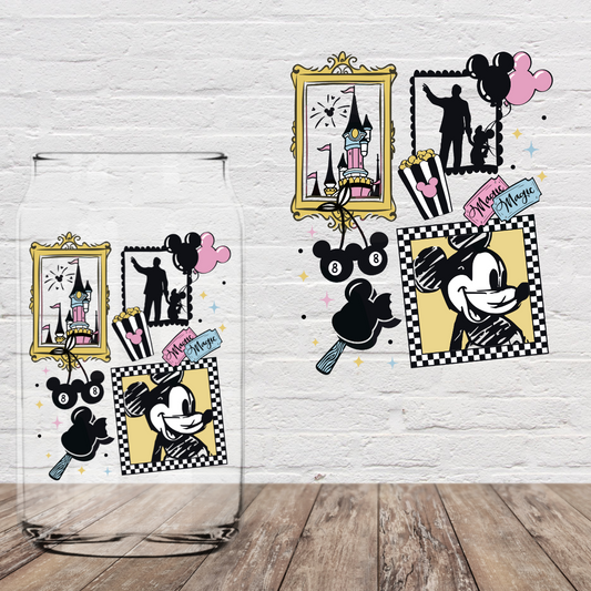 Mouse Checkered Frames 4" UV DTF
