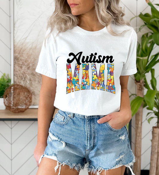 Autism Mama Puzzle DTF
