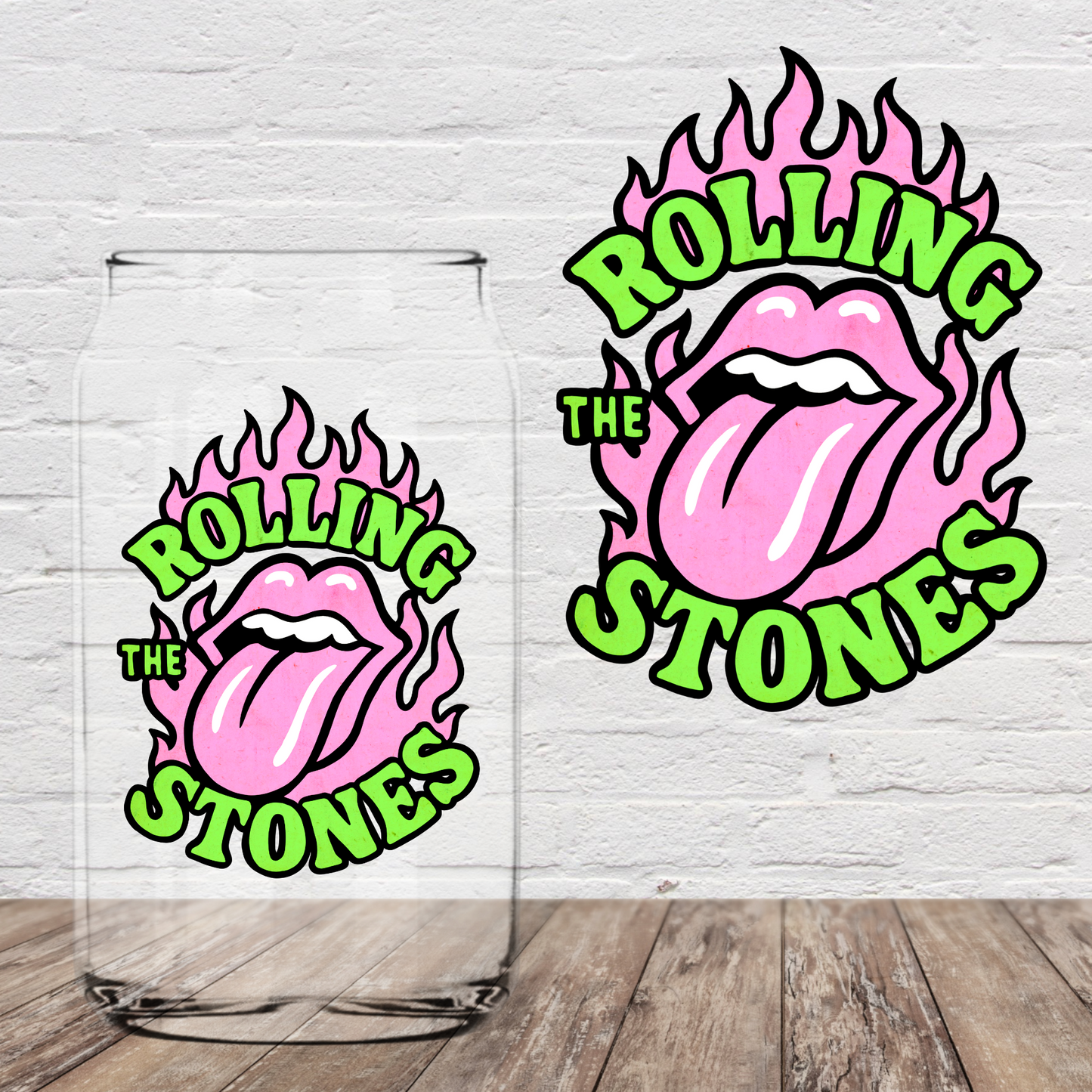 Pink Tongue 4" UV DTF