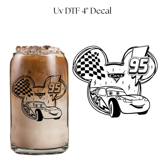 Mouse Car 4” UV DTF Decal